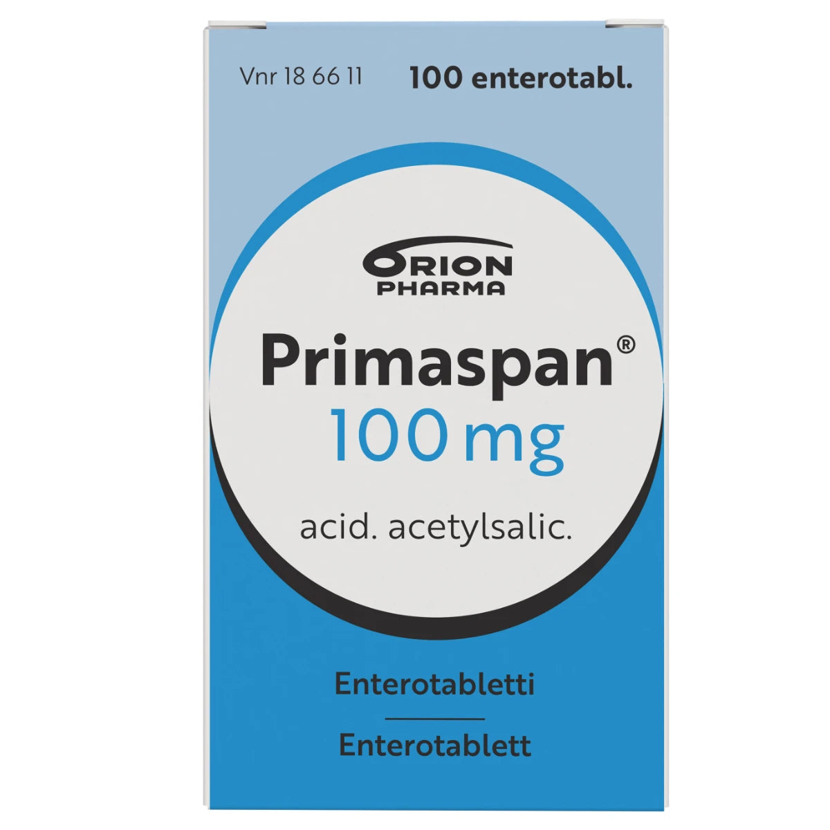 PRIMASPAN 100 mg enterotabletti 100 kpl