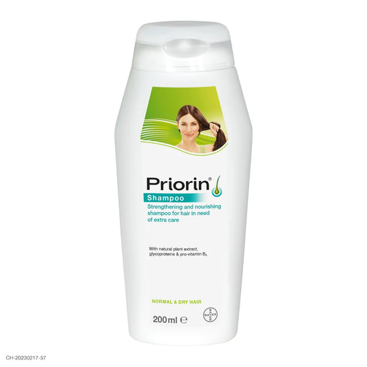 PRIORIN Shampoo 200 ml normaaleille ja kuiville hiuksille