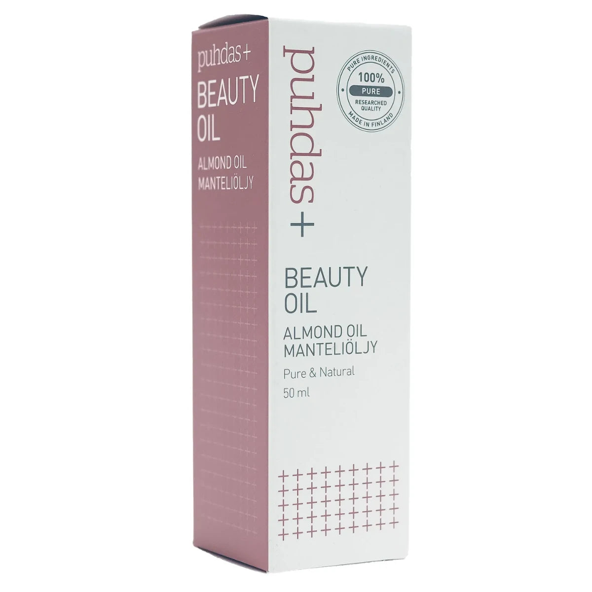 PUHDAS+ Beauty Oil Almond Oil, manteliöljy 50 ml