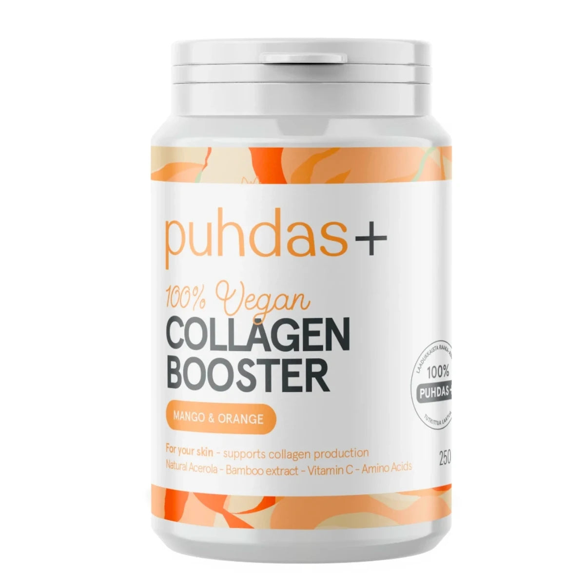 PUHDAS+ Collagen Booster Mango & Appelsiini 250 g