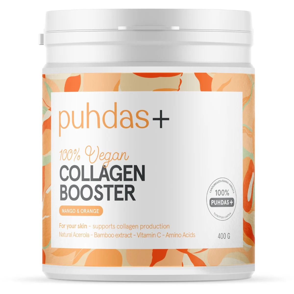 PUHDAS+ Collagen Booster Mango & Appelsiini 400 g