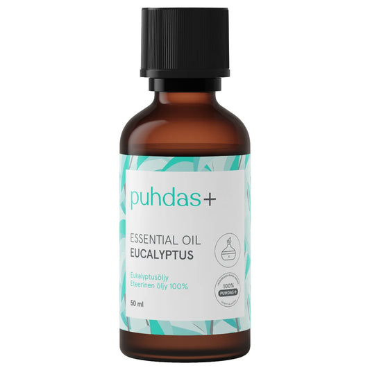 PUHDAS+ 100 % Essential oil eukalyptus eteerinen eukalyptusöljy 50 ml