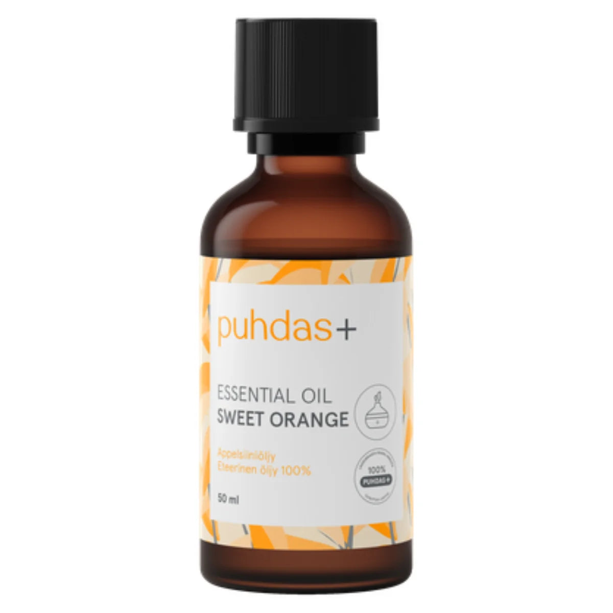 PUHDAS+ 100 % Essential oil sweet orange eteerinen appelsiiniöljy 50 ml