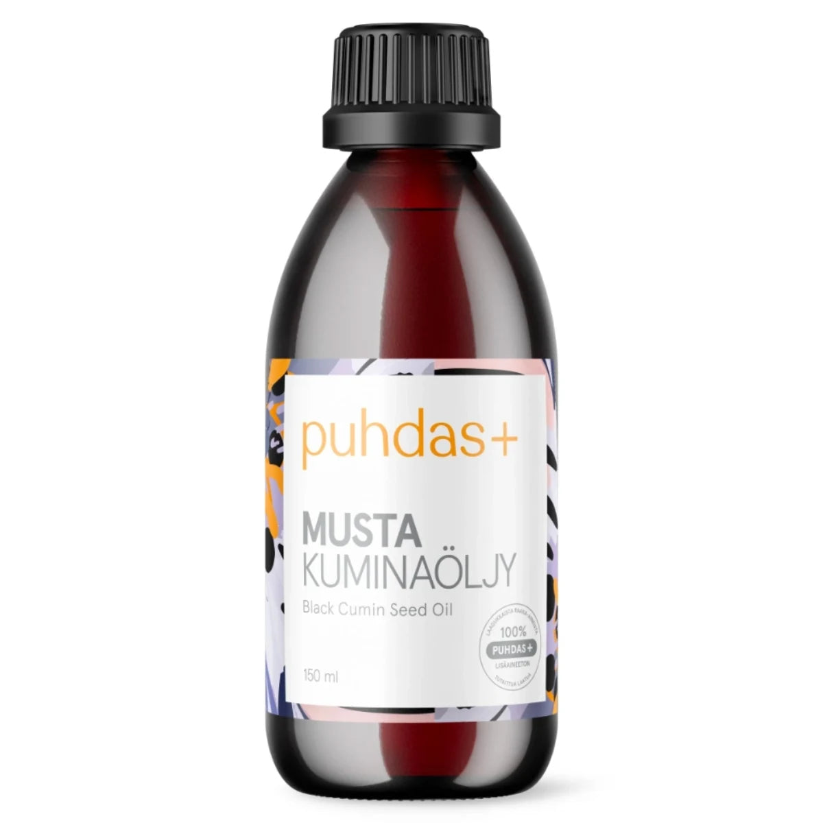 PUHDAS+ Premium 100 % Mustakuminaöljy 150 ml Black cumin seed oil