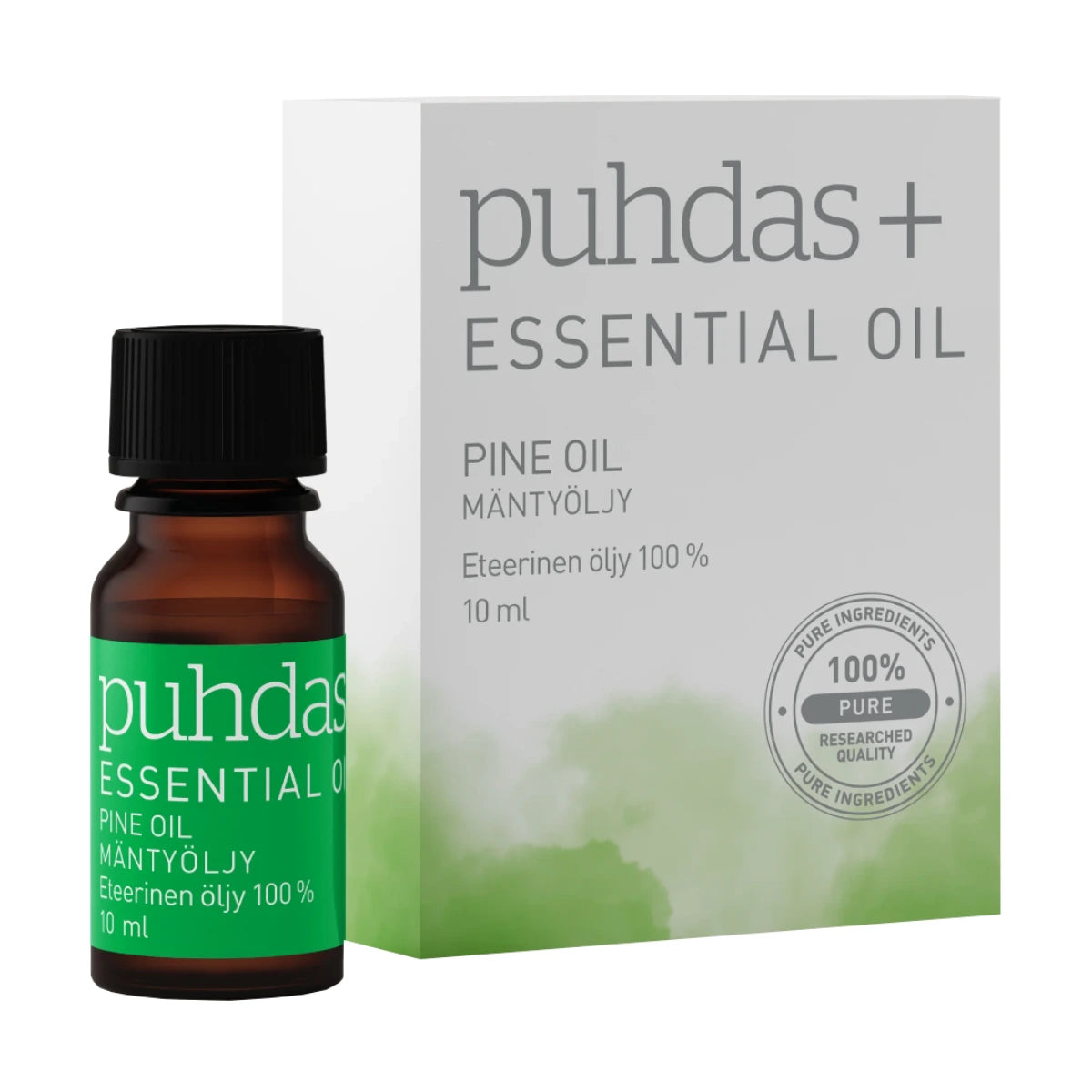 Puhdas+ 100 % Premium essential oil, Pine (mäntyöljy) 10 ml eteerinen öljy