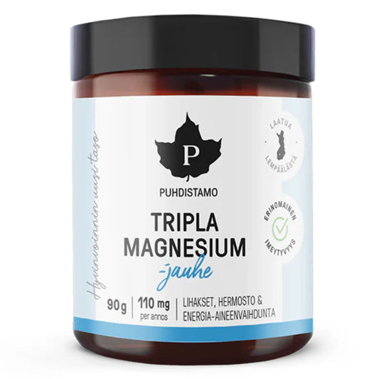 PUHDISTAMO Tripla Magnesium jauhe 90 g