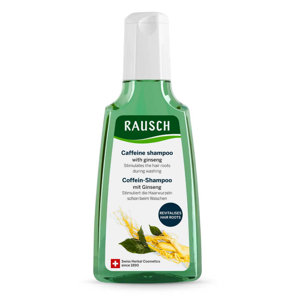 RAUSCH Kofeiini-ginseng shampoo 200 ml – Hiustenlähtöä ehkäisevä shampoo