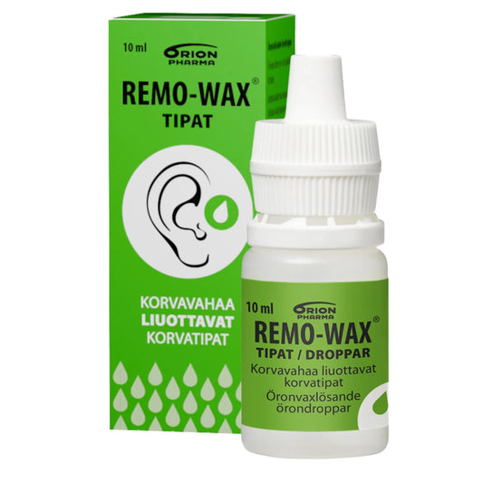 REMO-WAX korvatipat 10 ml korvavahan poistoon