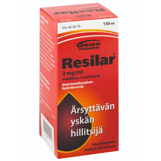 RESILAR 3 mg/ml oraaliliuos 150 ml ärsytysyskään