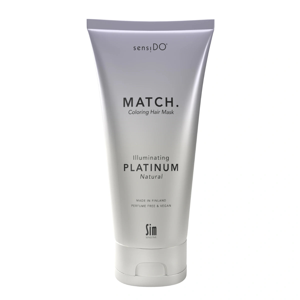 SensiDO Match Illuminating Platinum (Natural) 200 ml hiusnaamio, joka estää hiuksia kellastumista. Tuo hiuksille raikkaan viileän sävyn.