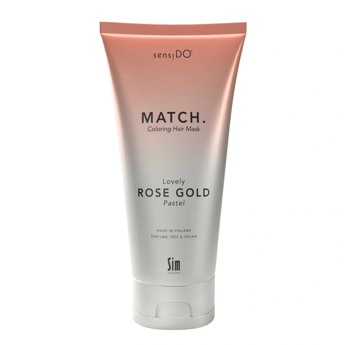 SensiDO Match Lovely Rose Gold (Pastel) 200 ml sävyttävä hiusnaamio, joka kosteuttaa ja rakennepaikkaa