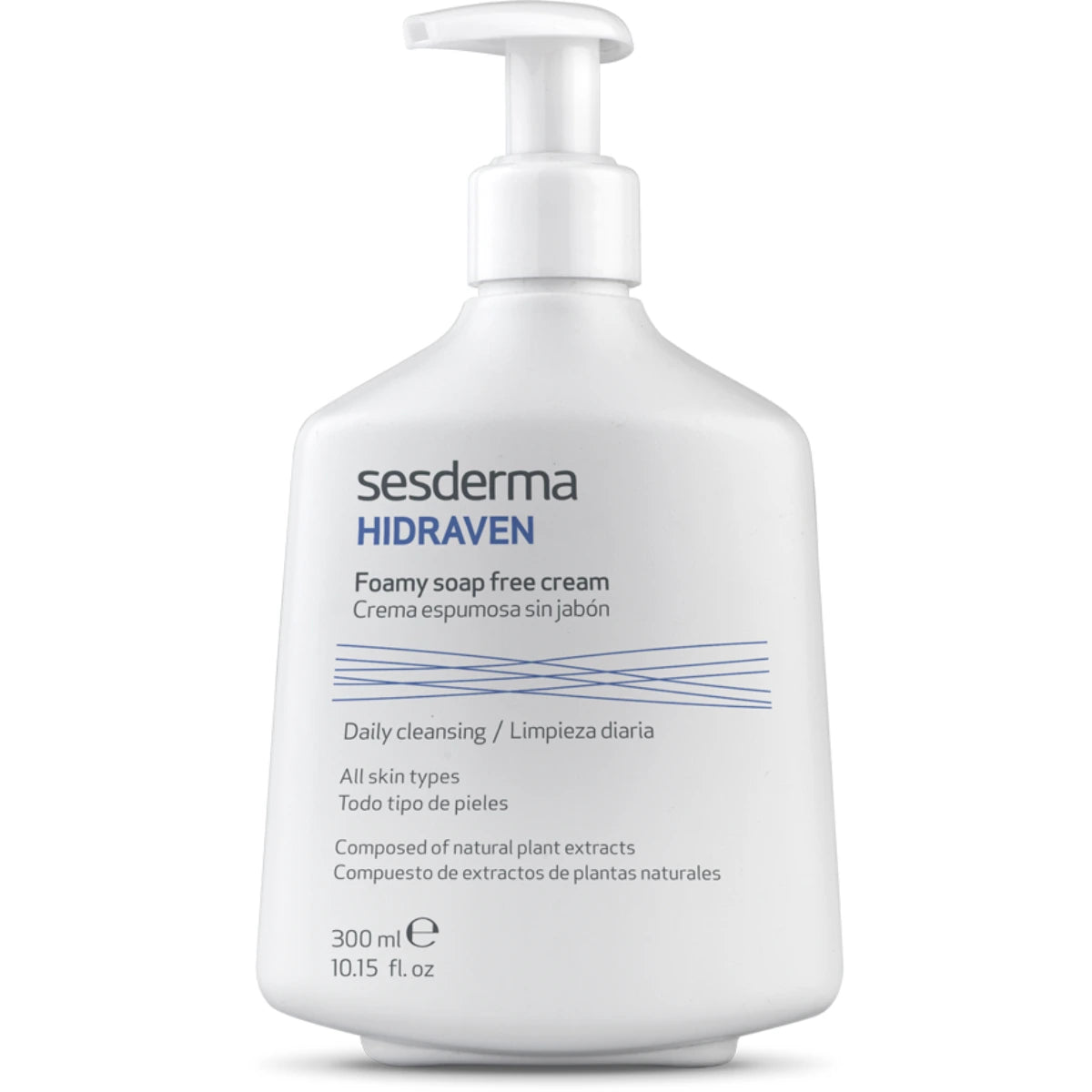 SESDERMA Hidraven Foamy Soap-free Cream puhdistusvaahto 300 ml päivittäiseen kasvojen puhdistukseen kaikille ihotyypeille