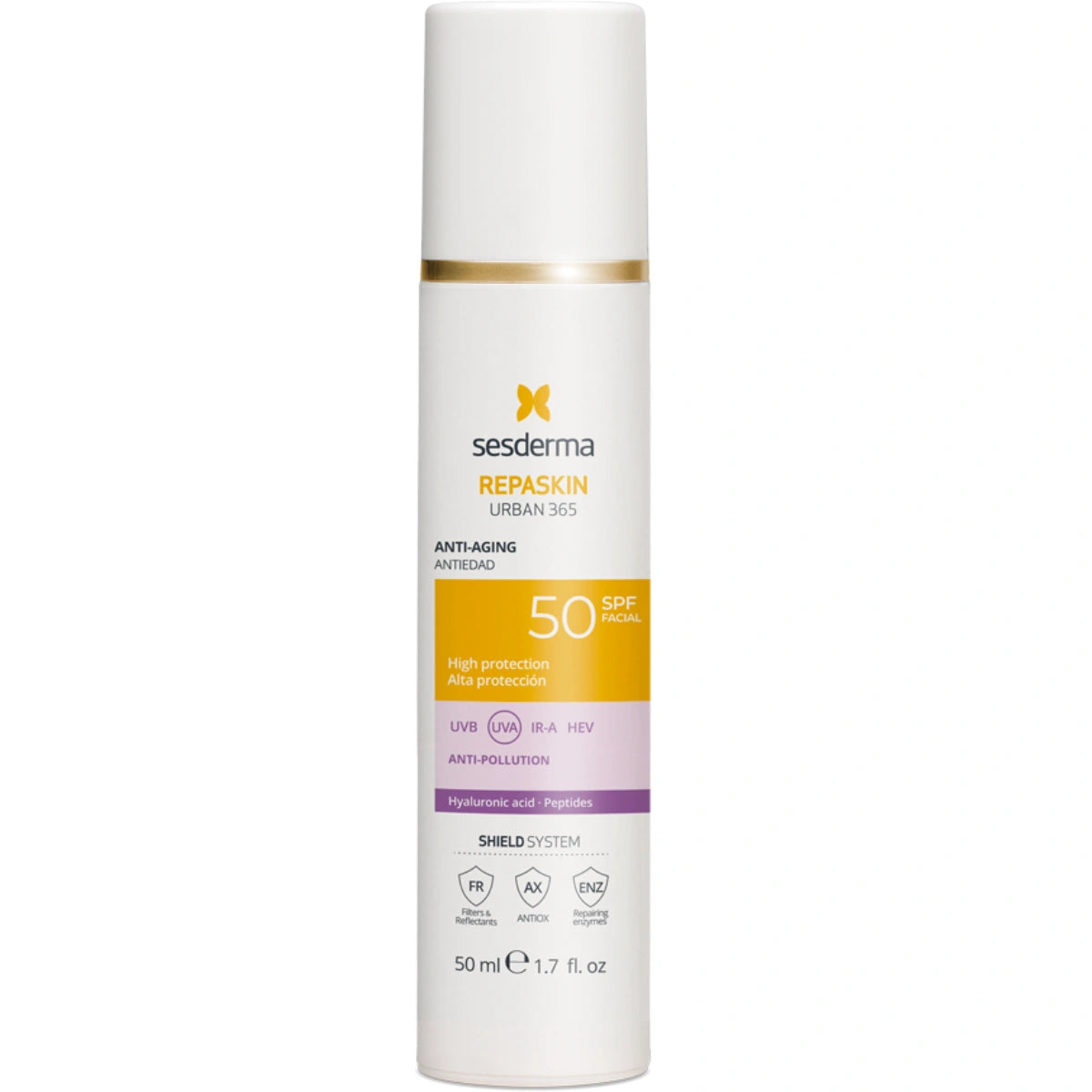 SESDERMA Repaskin Urban 365 Anti-aging SPF50+ 50 ml pumppupullossa