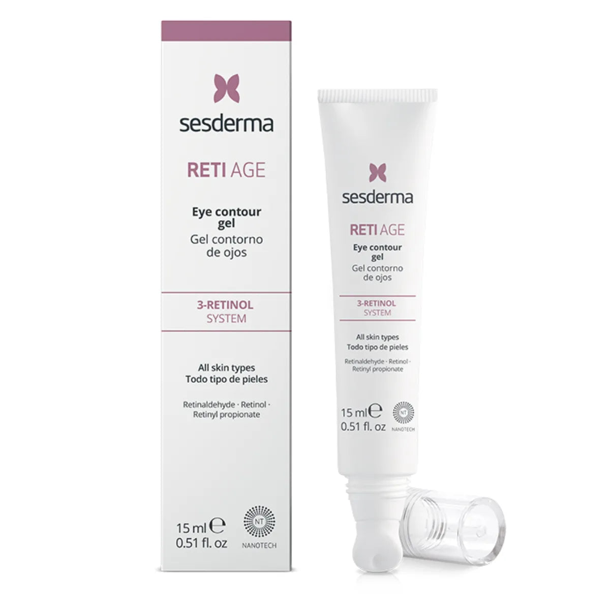 SESDERMA Retiage Eye Contour Gel 15 ml retinolia sisältävä silmänympärysgeeli