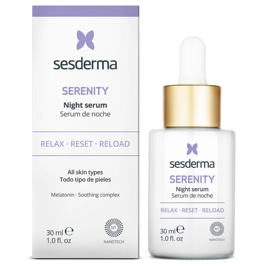 SESDERMA Serenity Night Serum 30 ml on melatoniinia sisältävä ihoa yöllä uudistava kasvoseerumi