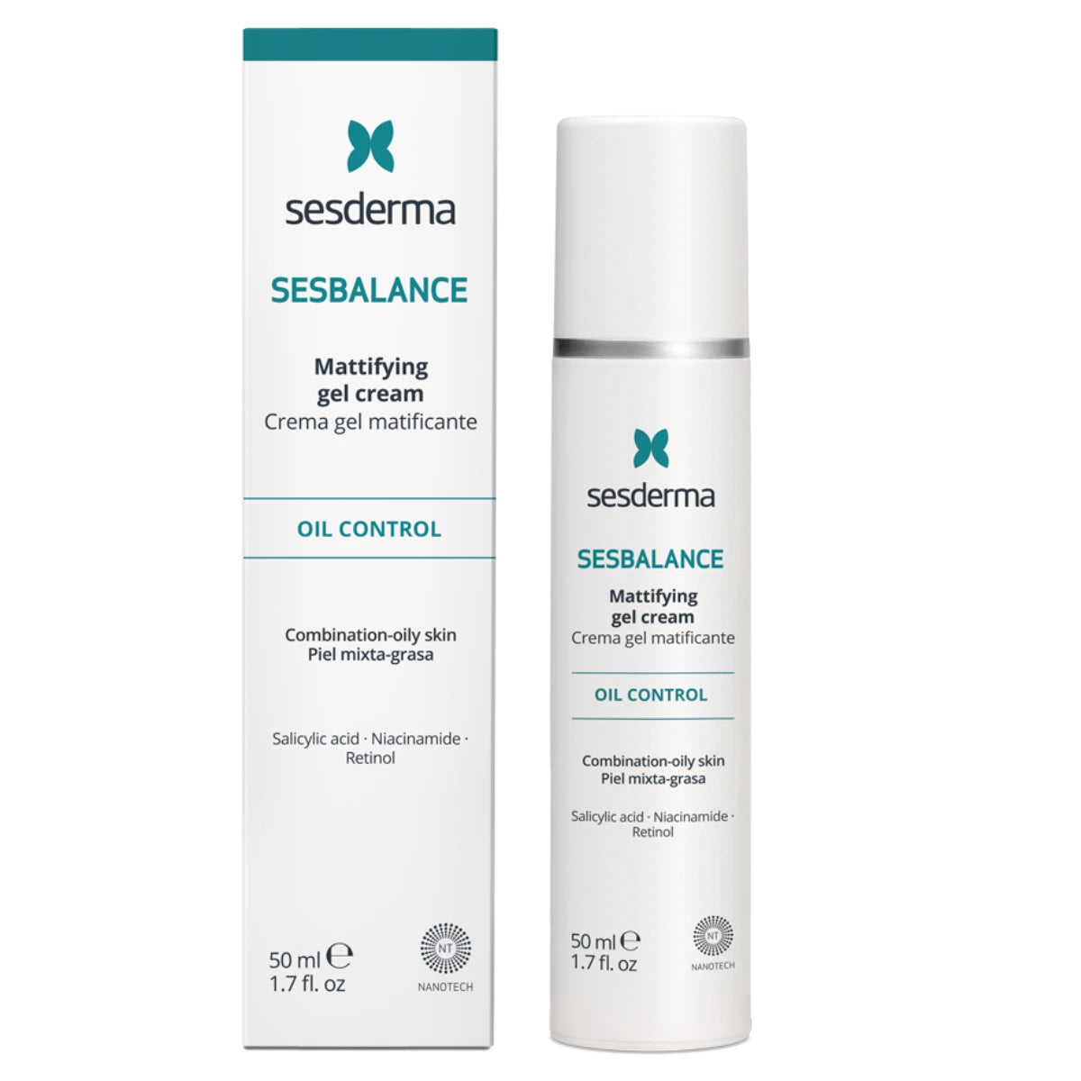 SESDERMA Sesbalance Mattifying Gel Cream 50 ml on mattapintaisen lopputuloksen jättävä geelivoide