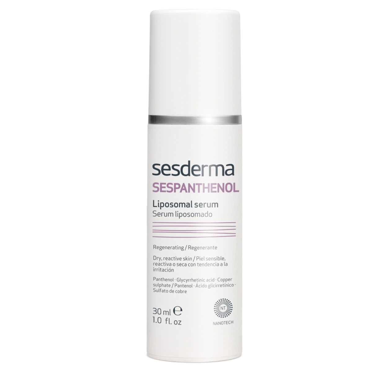 SESDERMA Sespanthenol Liposomal Serum 30 ml uudistaa ja suojaa kuivaa ja ärtynyttä ihoa