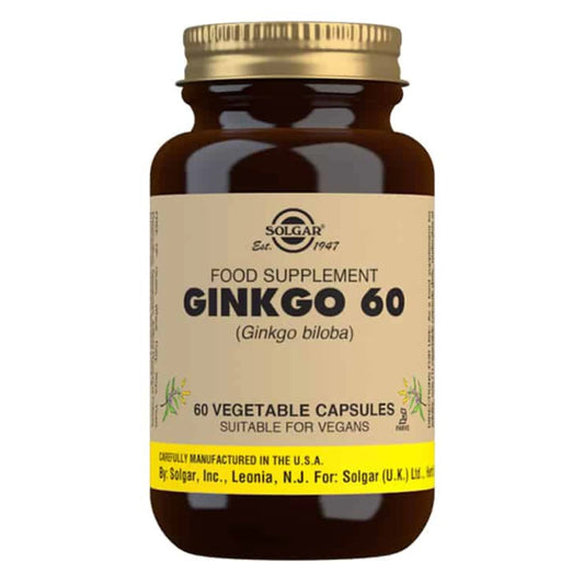 SOLGAR Ginkgo 60 – Ginkgo biloba kapseli 60 kpl