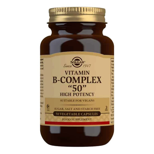 SOLGAR Vitamin B-Complex "50" kapseli 50 kpl vegaaninen B-vitamiinivalmiste