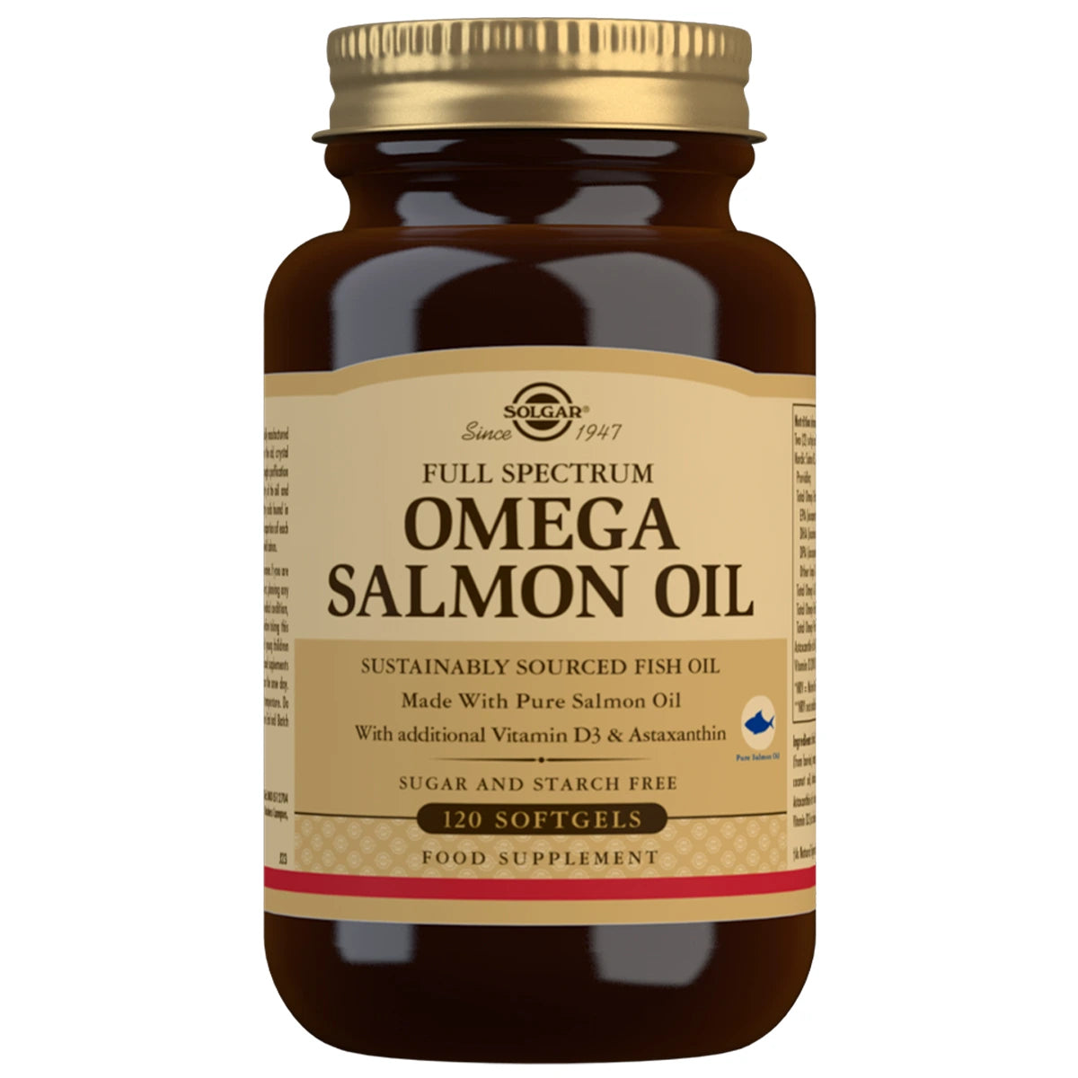 SOLGAR Full Spectrum Omega Salmon Oil kapseli 120 kpl