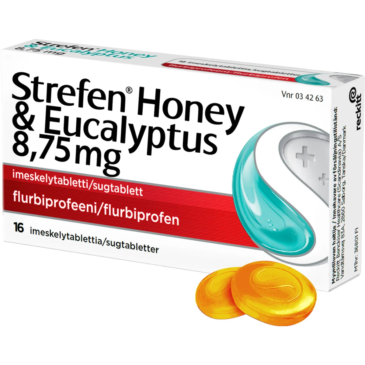 STREFEN Honey & Eucalyptus imeskelytabletti 8,75 mg 16 fol