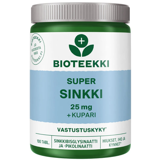 SUPER Sinkki 25 mg tabletti 100 kpl