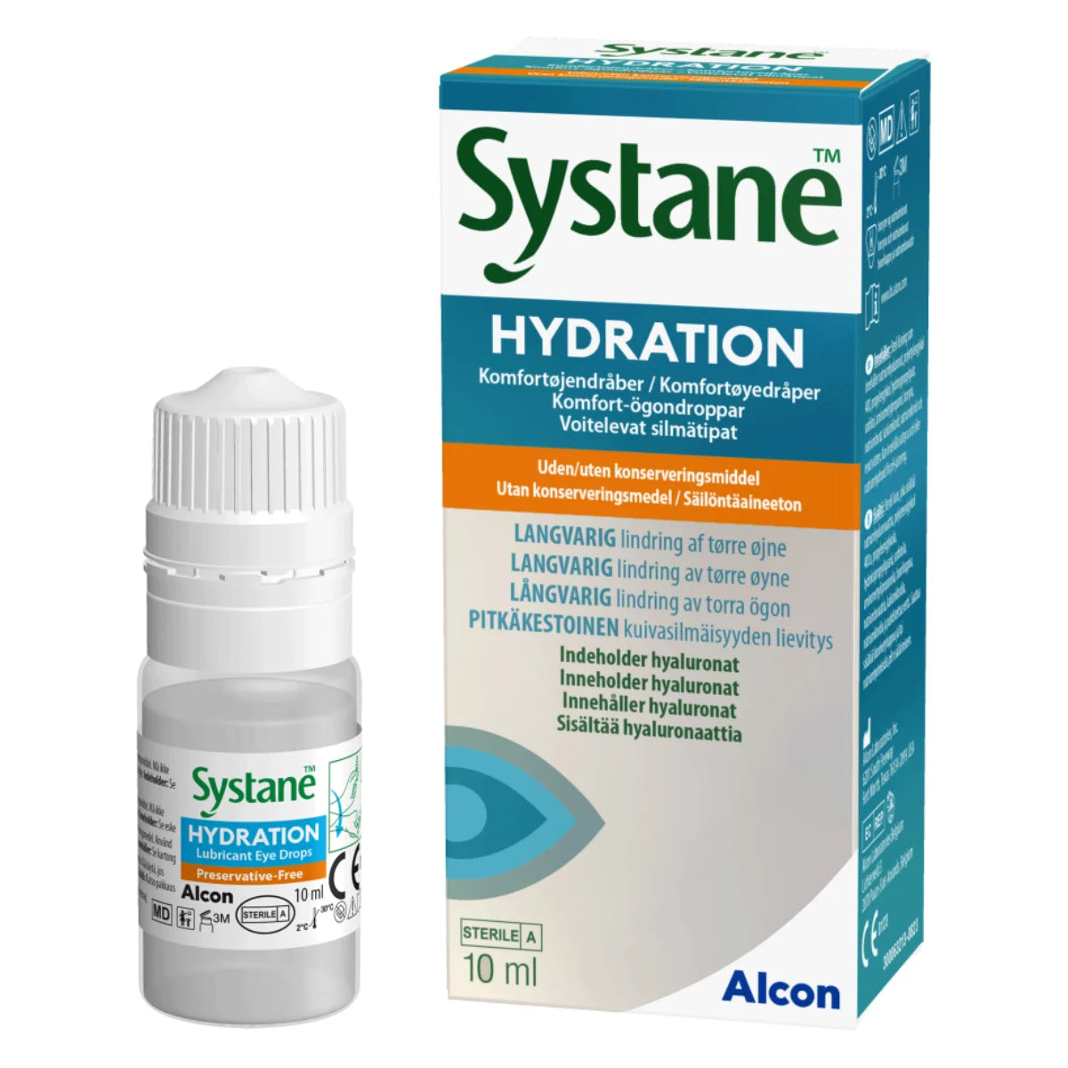 Systane Hydration - Säilöntäaineettomat silmätipat, 10 ml