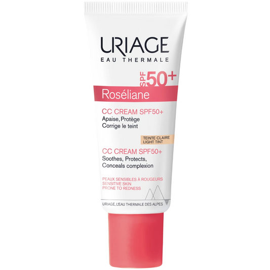 Uriage Roseliane CC cream SPF50+ 40 ml punoitusta peittävä sävyttävä kasvovoide aurinkosuojalla