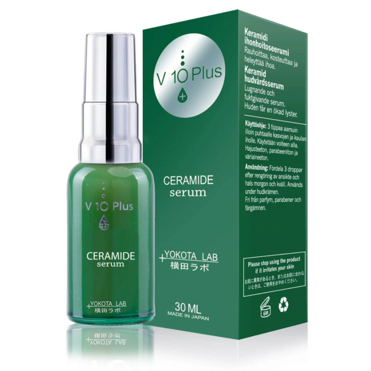 V10PLUS Ceramide Serum 30 ml kasvoseerumi kuivalle, herkälle ja ärtyneelle iholle