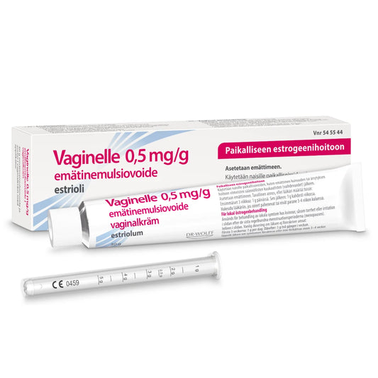 VAGINELLE emätinemulsiovoide 0,5 mg/g 30 g, pakkaus sisältää asettimen