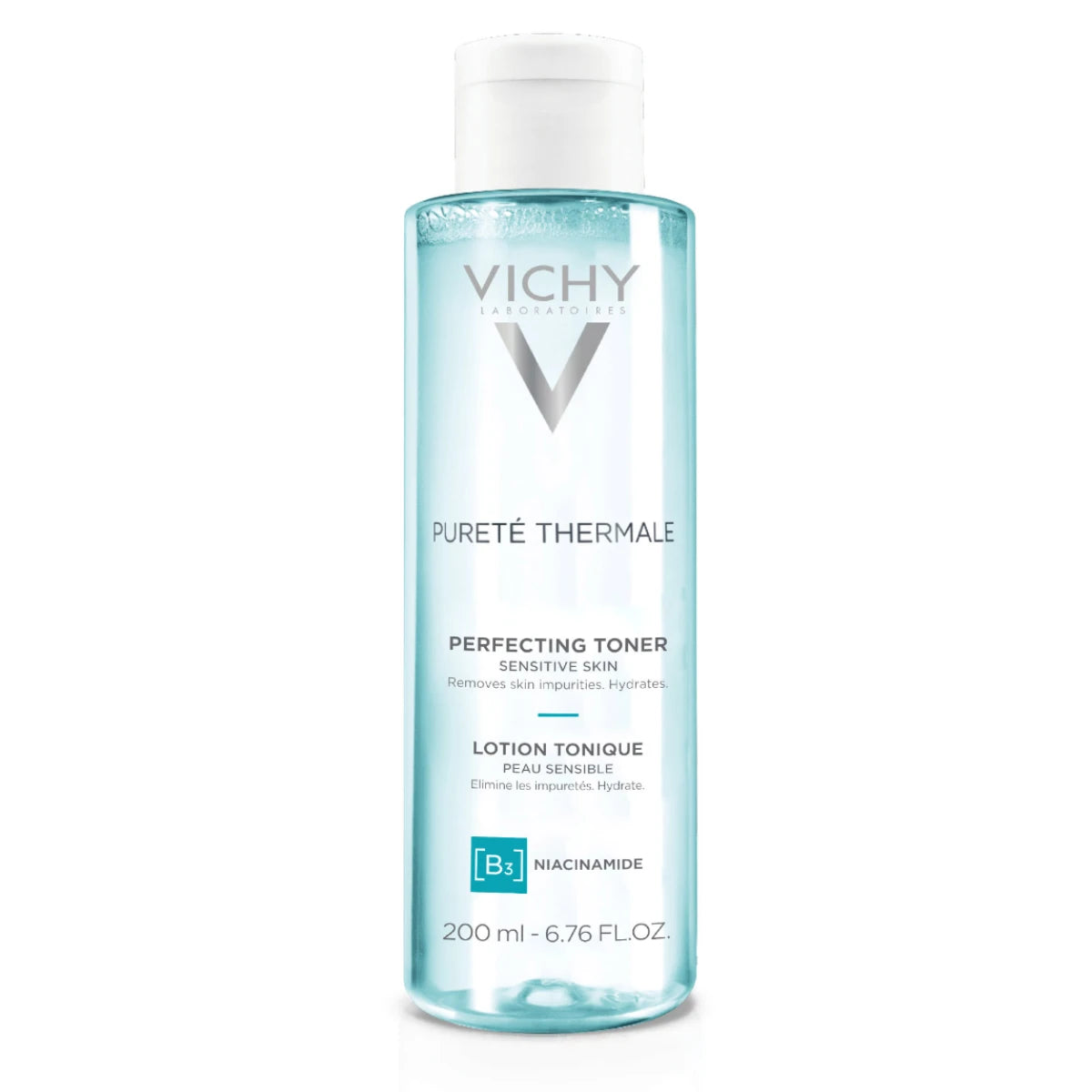 VICHY Purete Thermale Perfecting Toner kasvovesi 200 ml herkälle iholle