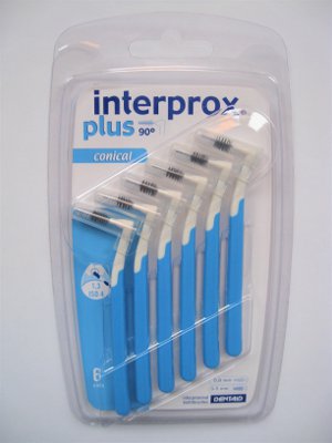 INTERPROX PLUS HAMMASVÄLIHARJA CONICAL 0,8 6 KPL