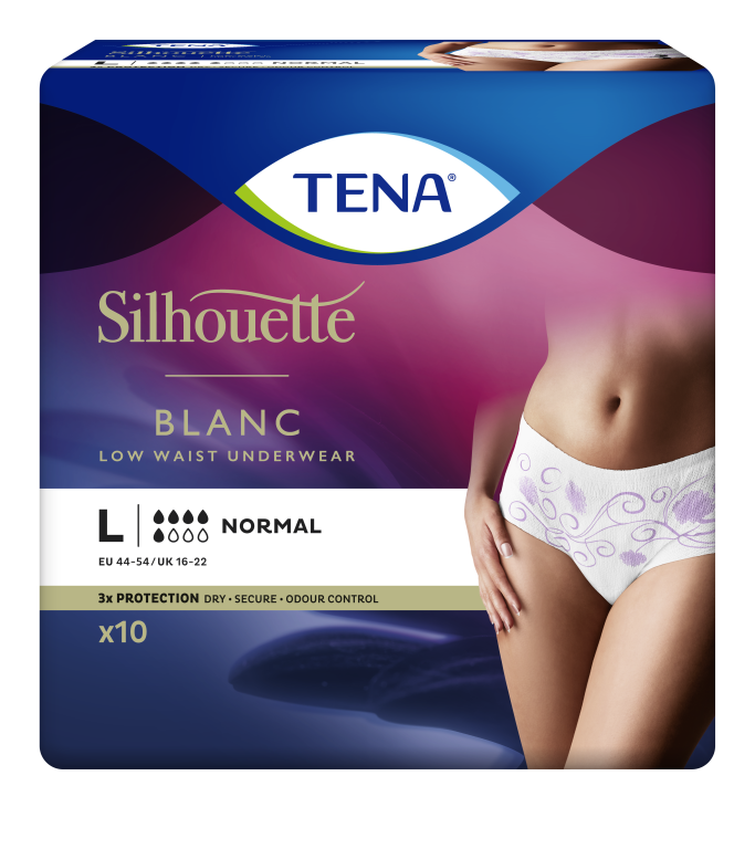 TENA Lady pants discreet suojaavat alushousut valkoinen, koko L 10 kpl