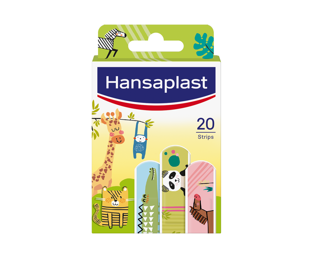 HANSAPLAST ANIMAL PLASTERS KIDS 20 KPL