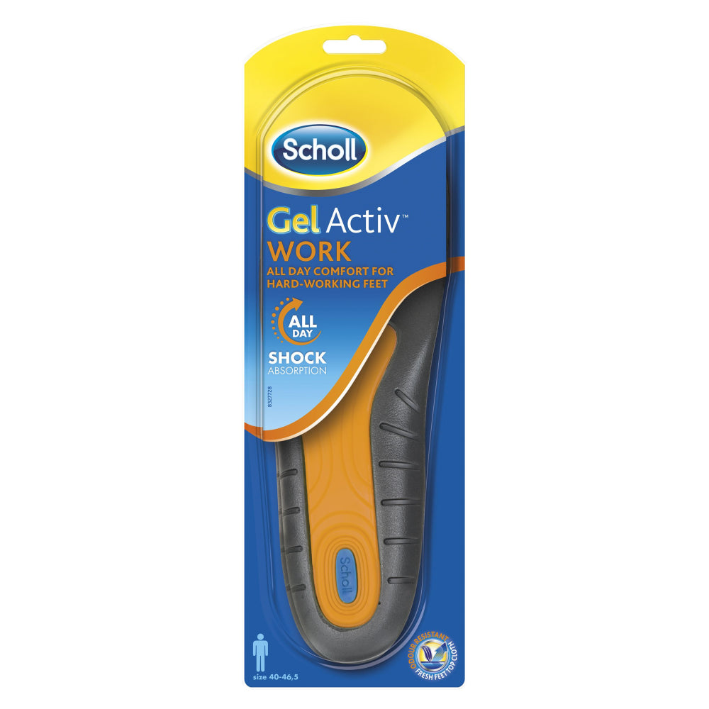 SCHOLL Gel Activ Work Men geelipohjallinen 1 pari